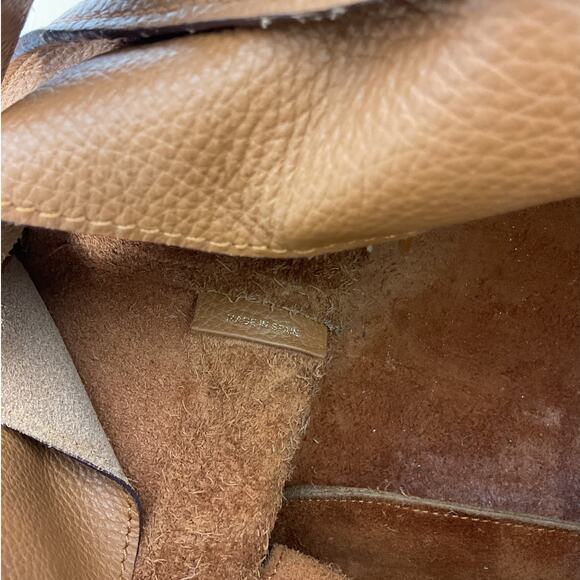 Meli Melo Thela Carmel Color Pebbled Leather Large Size Bag Purse‎ - Picture 9 of 11